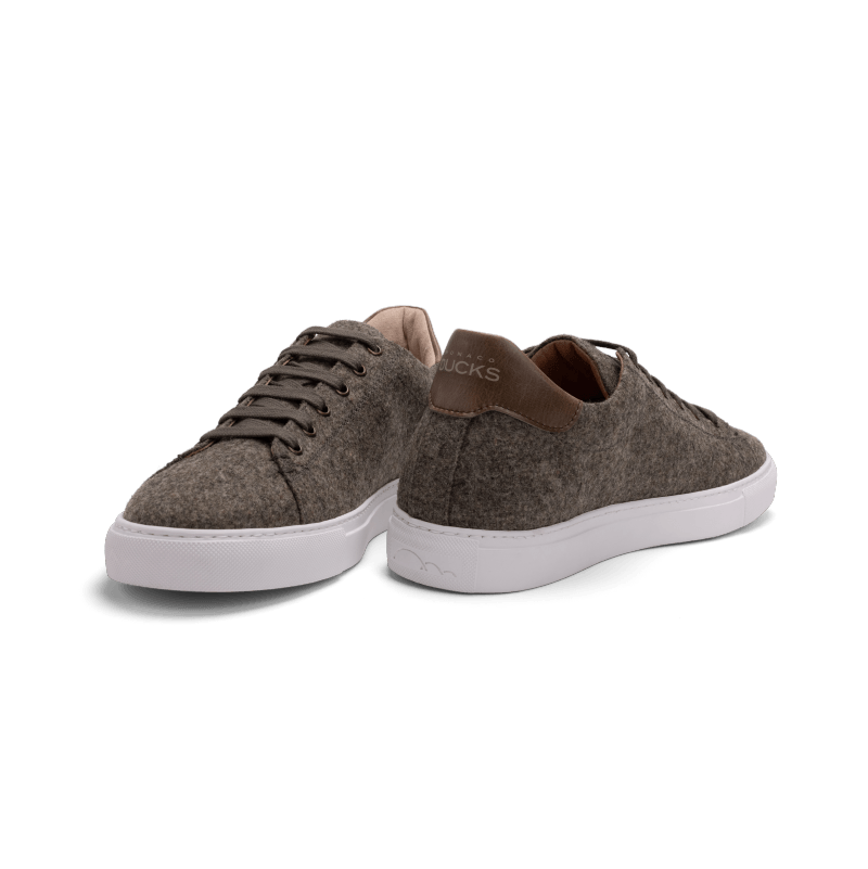 Sneaker MOD.1 wool / khaki - MONACO DUCKS