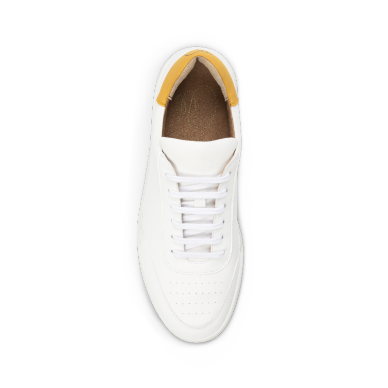 Sneaker MOD.3 vegan / weiß-gelb