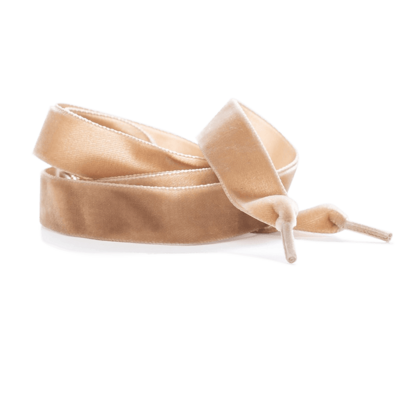 Samt Schnürsenkel Beige - MONACO DUCKS