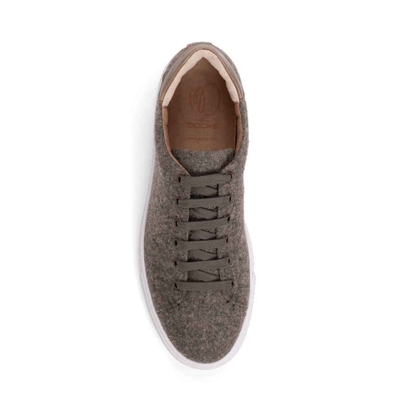 Sneaker MOD.1 wool / khaki - MONACO DUCKS